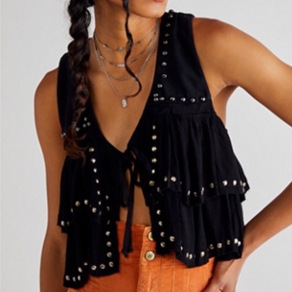 Free people wild eyes vest